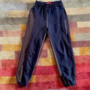 Eckhaus Latta Colorblock Shadow Navy Sweatpants